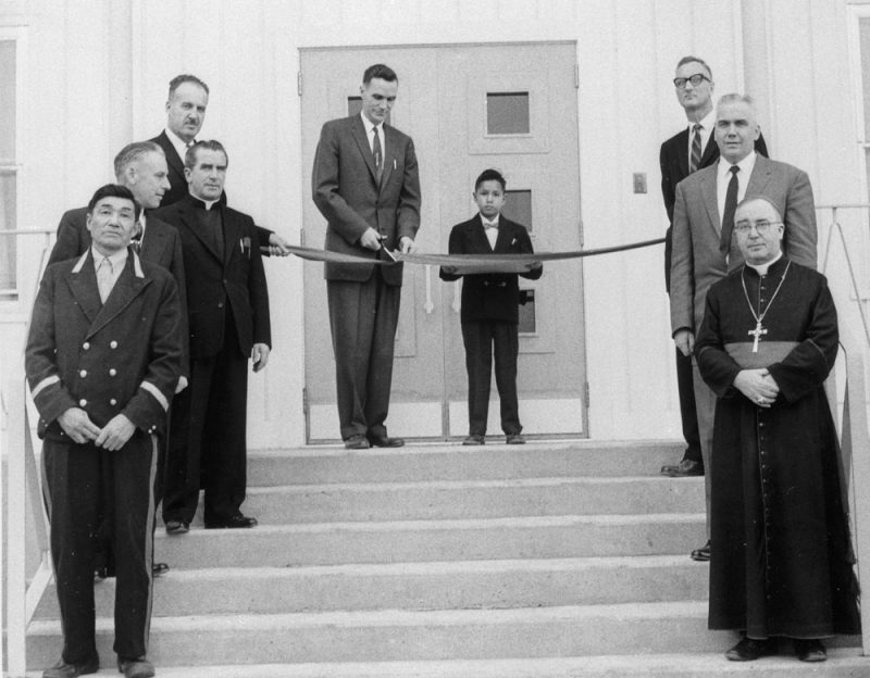 Opening of Desmarais Indian Residential School, Wabasca, Alberta, 1959 - a185650-v8