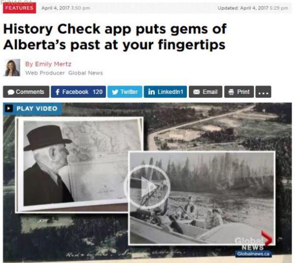 History Check App - Global Edmonton News - April 4 2017